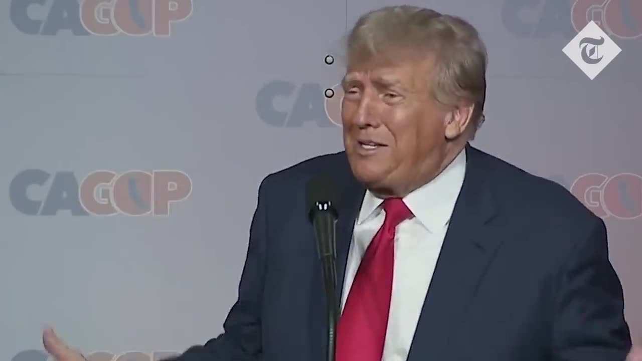 Trump imitates Biden and mocks hammer attack on Pelosi's husband in bizarre speech