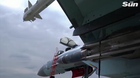 Russia releases video of Su-35 carrying out 'air strike in Ukraine'