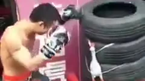 Tyre Boxing Training