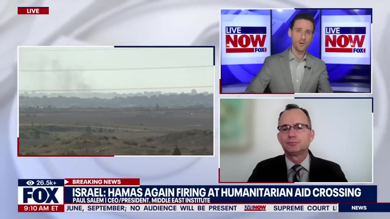 Israel-Hamas war_ Terrorists fire at Gaza aid crossing, US floating pier complete _ LiveNOW from FOX