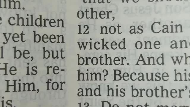 Reading 1 John 3:13-18