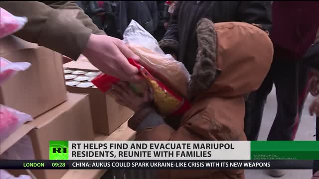 RT helps Mariupol residents evacuate and reunite with families in Russia