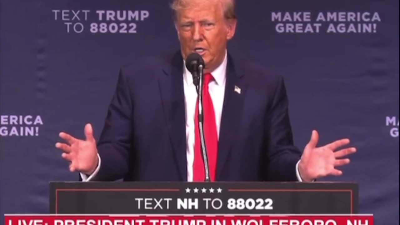 #Trump Speaking in #NewHampshire.