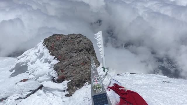 The top of mount Elbrus