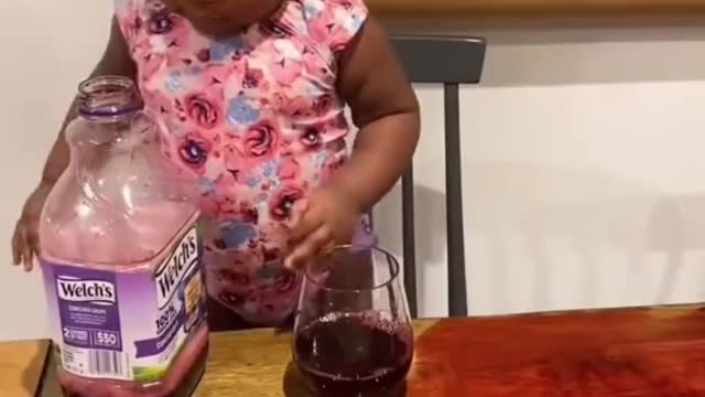 Check outtt "1 year old" toddlers reaction after messing mom's table.❤️😂 | it's the dance for me