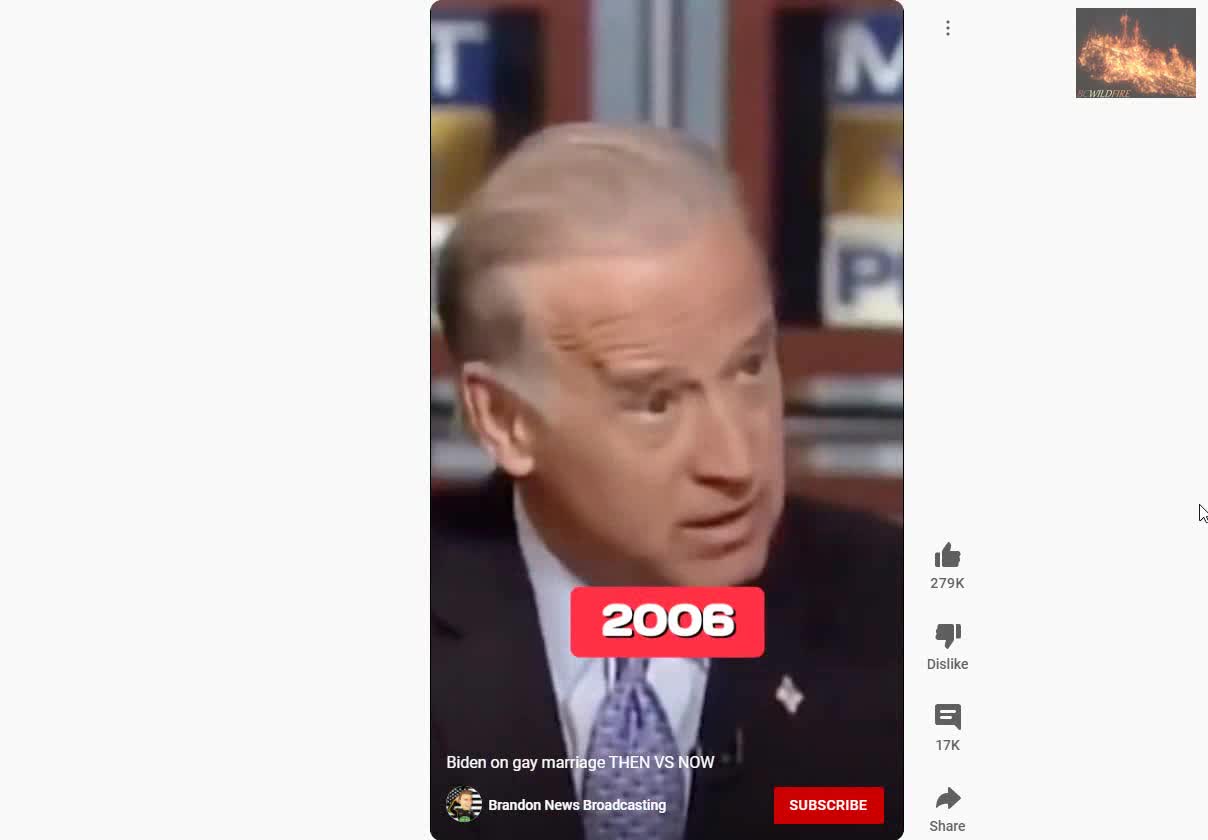 Biden on gay marriage THEN VS NOW