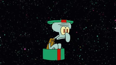 Squidward Is In A Box Floating Through Space 💫