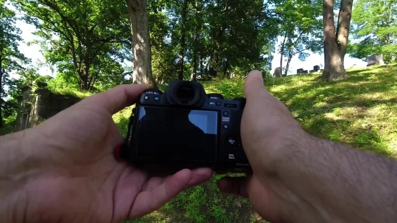 Walking Around an Old Cemetery with an Imaginary Roll of Film