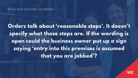 Could businesses put responsibility for being vaccinated on consumers?