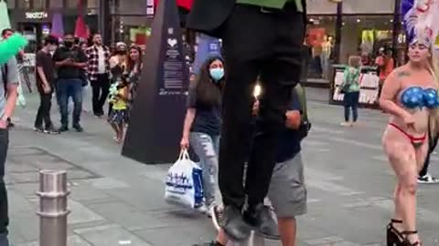 Joker Spotted - Times Square NYC