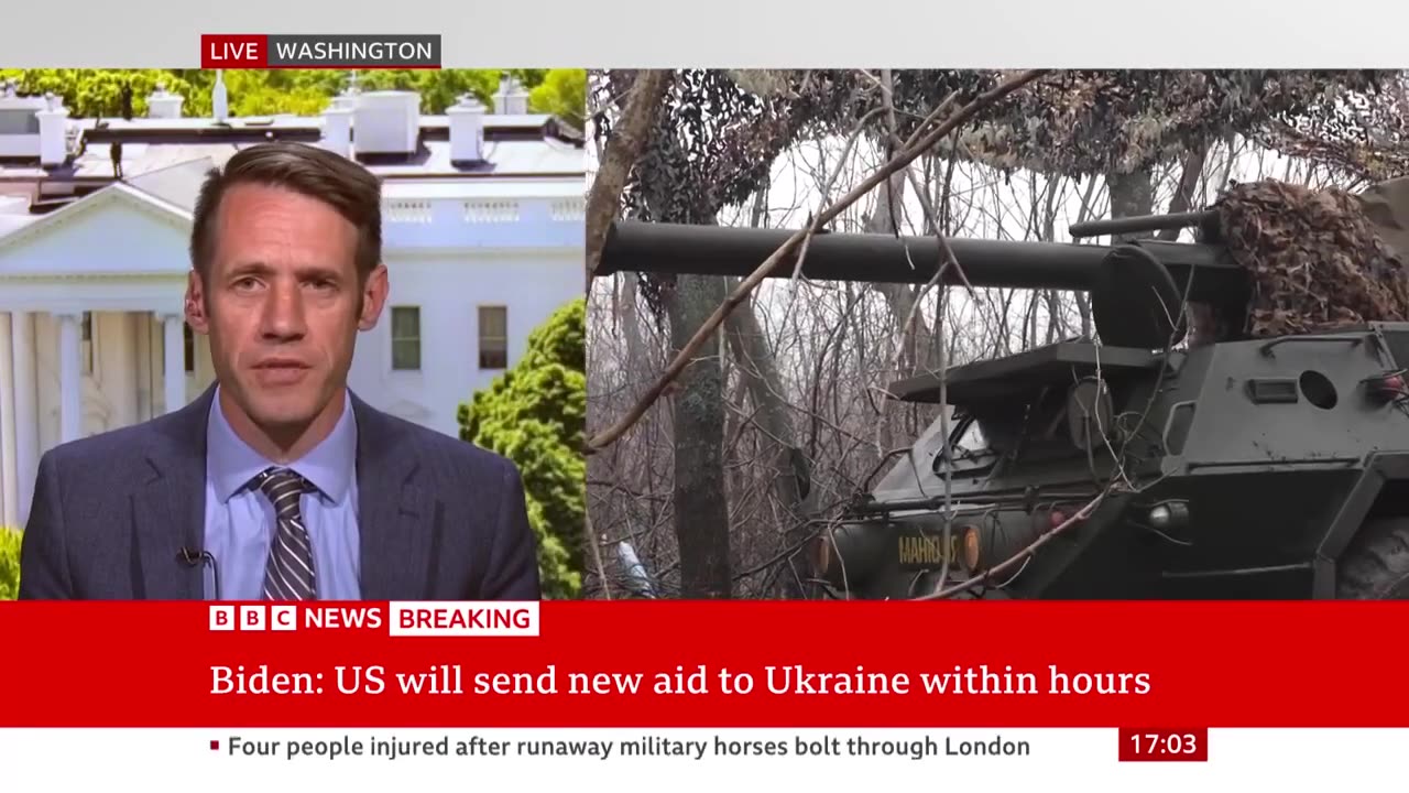 War in Ukraine: US to send new aid within'hours', Joe Biden says | BBC News