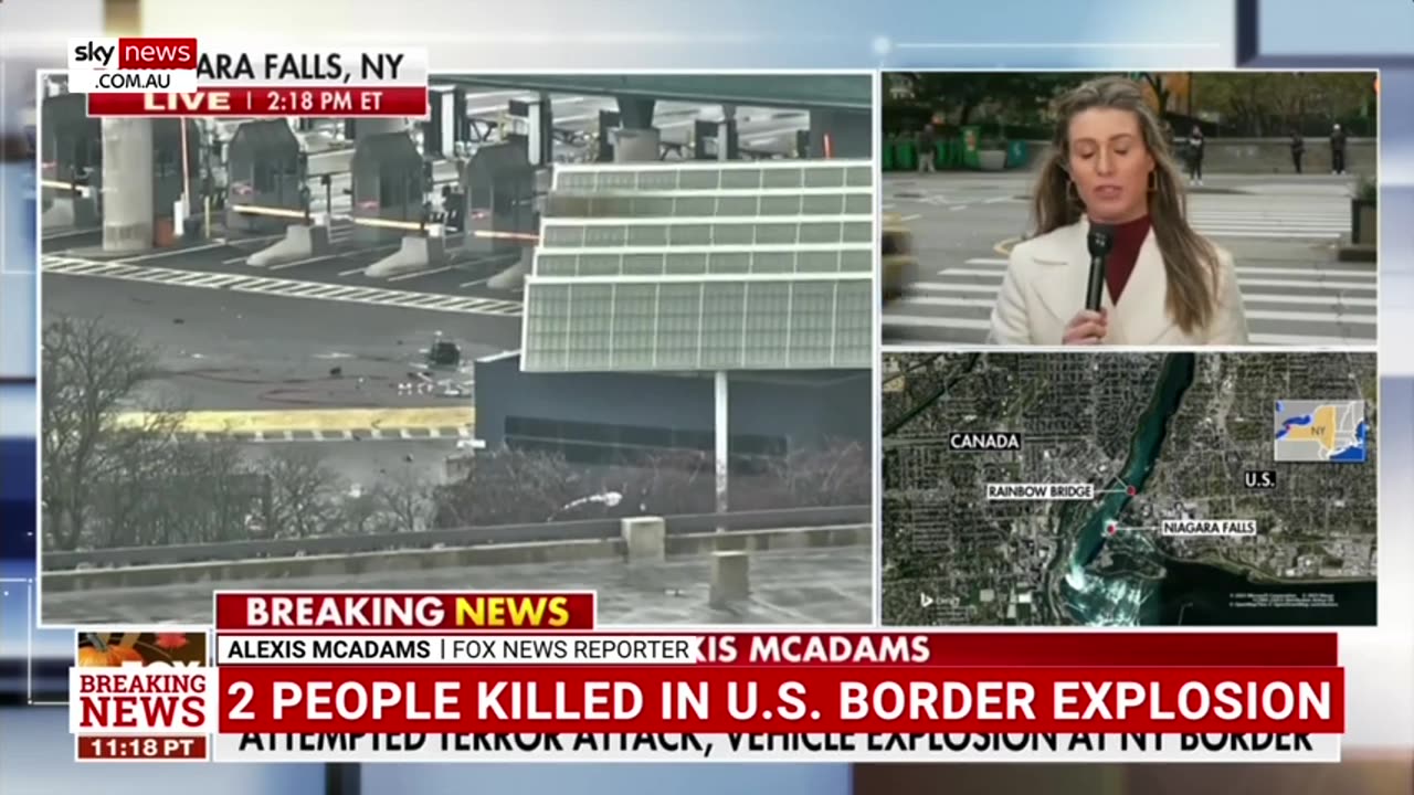 Sky News Australia - US-Canada border explosion kills two people