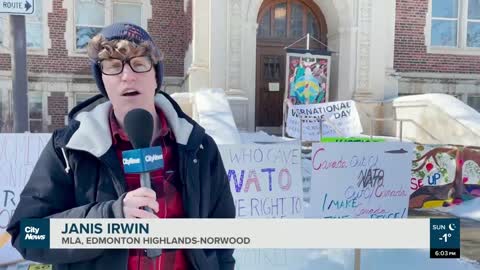 Edmontonians rally for rights ahead of International Women’s Day