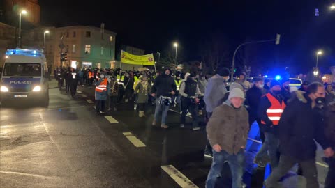 Wolgast: Der Demonstrationszug