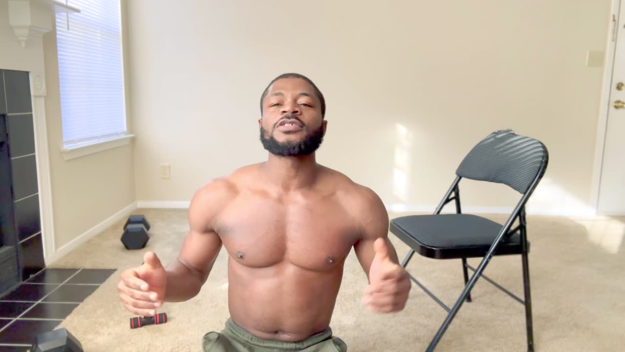 Home upper body workout with no equipments