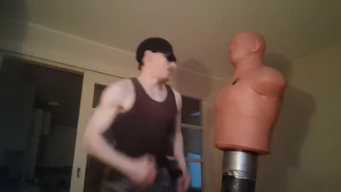 Throwback Wednesday - Home Fighting Training Session