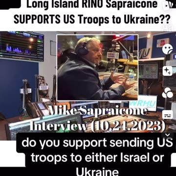 Mike Sapraicone supports sending US troops to Ukraine and Israel