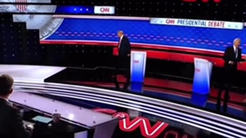 After The Debate, Leaving The Stage...