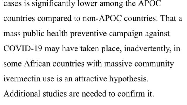 FUNNY: Africans unknowingly saved from Covid bc of Ivermectin