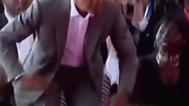 Funny president dance😂🤣