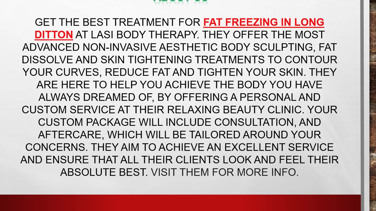 Best Treatment for Fat Freezing in Long Ditton