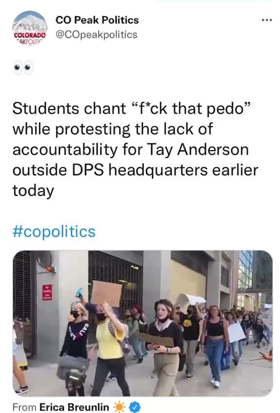 WOW Students now chanting "F*ck that pedo"