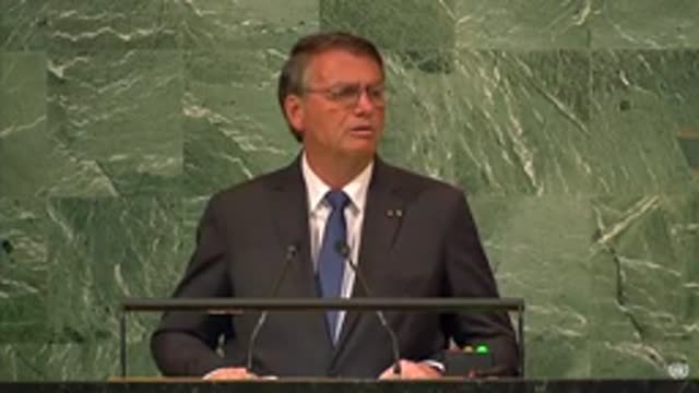 AGORA- Presidente Jair Bolsonaro discursa na ONU.