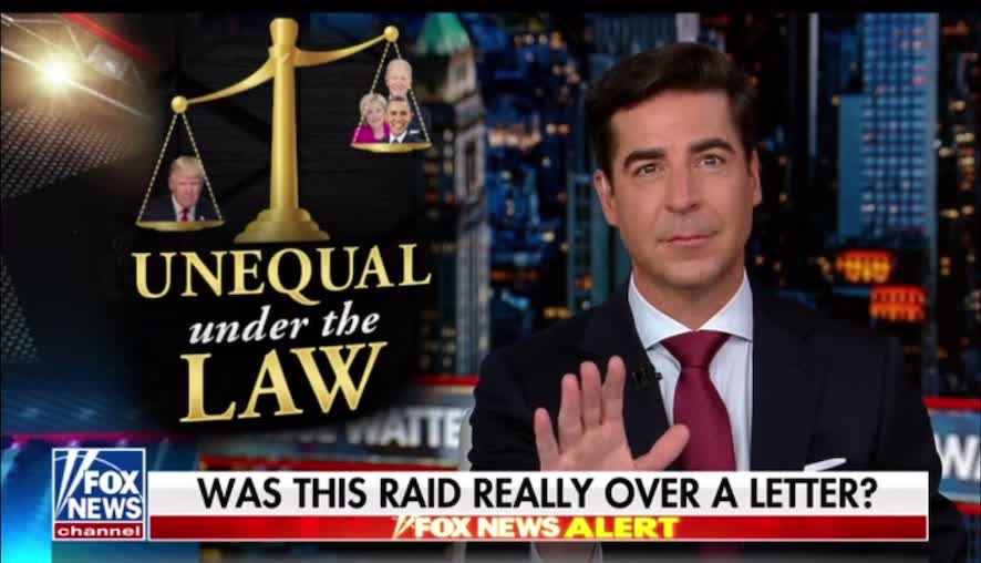 Jesse Watters: Biden gave America "middle finger" by leaving on vacation after raid