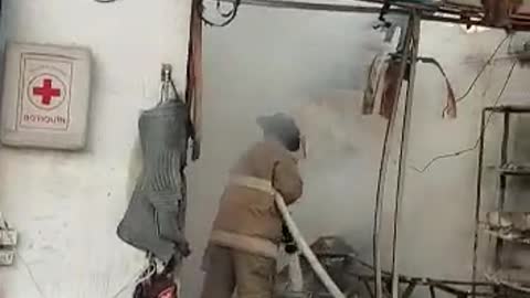 Incendio en Plaza Colón