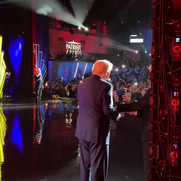 President Donald J. Trump receives the Patriot of the Year Award