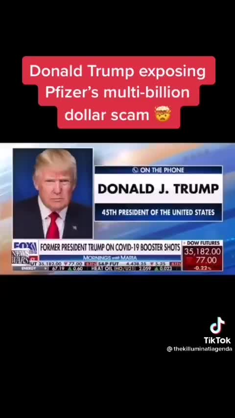 Donald Trump EXPOSING Pfizer's multi-billion dollar SCAM