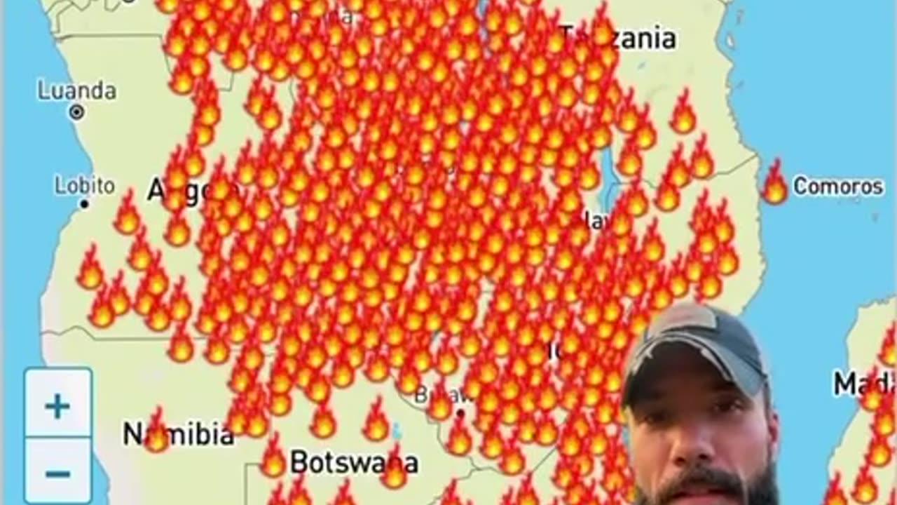 All the current active wildfires simultaneously. Engineered.