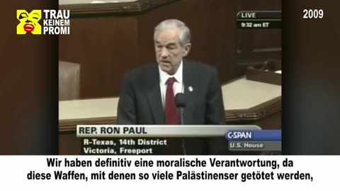 Ron Paul: "Israel hat die Hamas ins Leben gerufen."