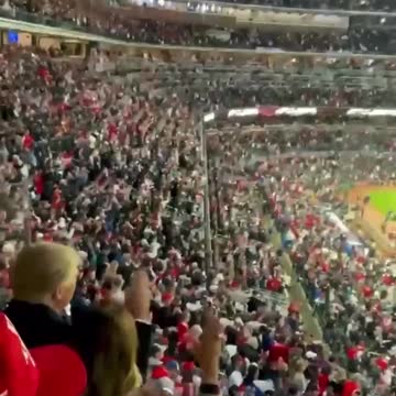 President Trump, Melania, Dan Scavino & Mark Meadows at the World Series