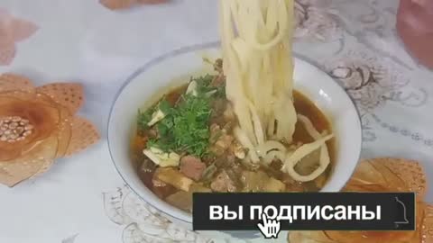 Uighur lagman. master class from the chef