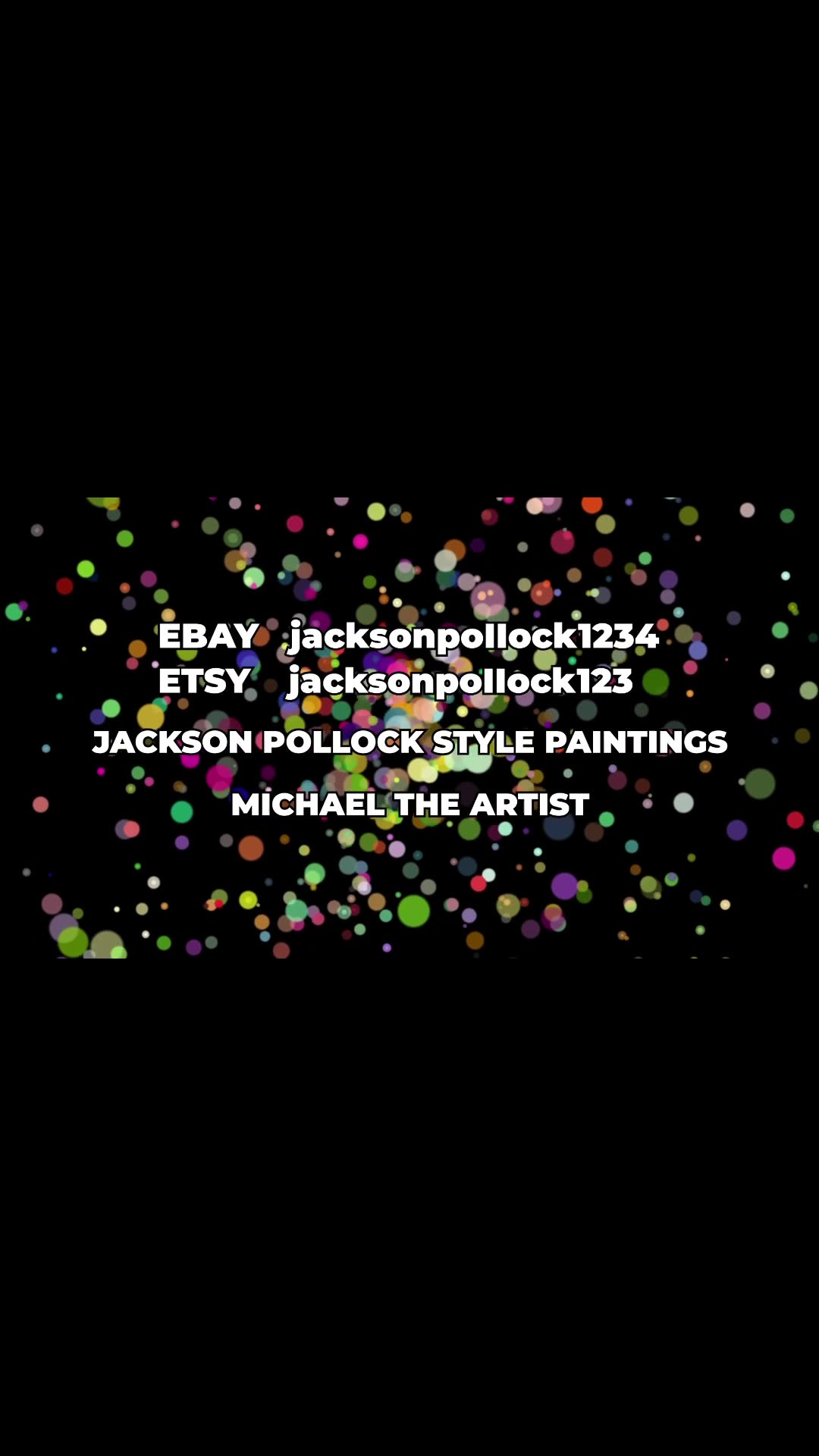 EBAY STORE: jacksonpollock1234 No. 160 16" x 20"