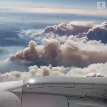 Plumes of smoke from the raging Dixie Fire rose to 35,000 feet above Northern California.