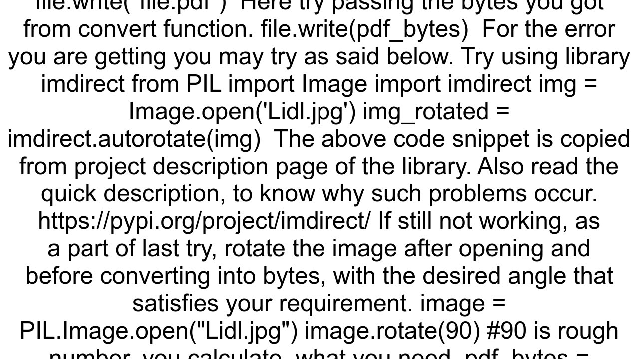 Invalid rotation when converting jpg to pdf with python