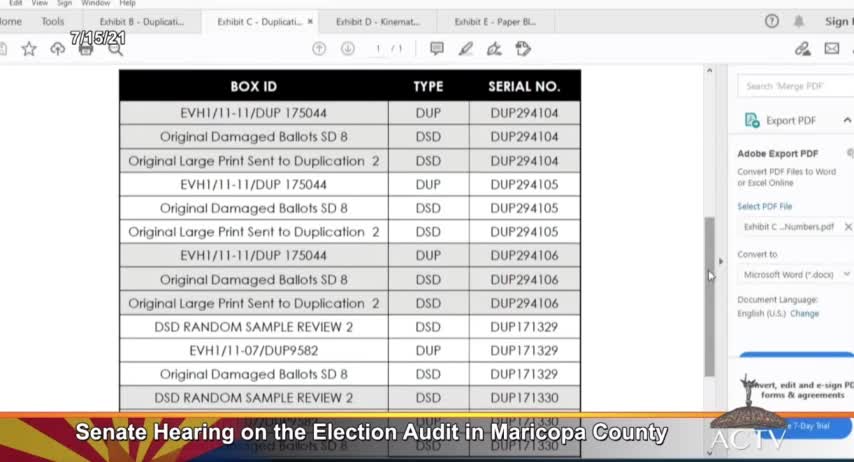-Arizona Senate Audit Team Reveals -- DOUBLE COUNTED BALLOTS