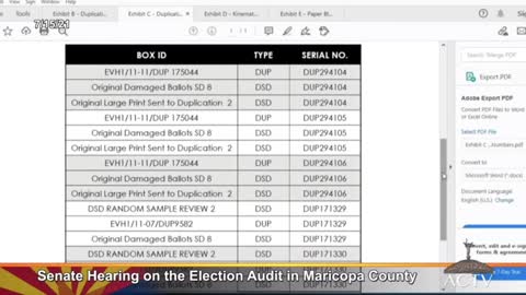 -Arizona Senate Audit Team Reveals -- DOUBLE COUNTED BALLOTS