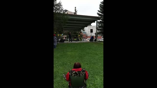Freedom Rally at Moncton Riverfront Park, NB