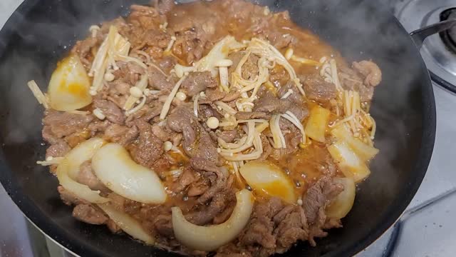 Duck bulgogi is delicious