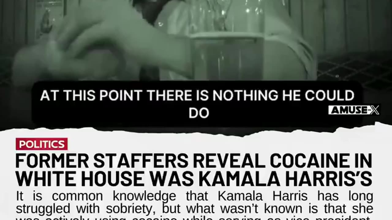 KAMALA HARRIS COCAINE USE EXPOSED