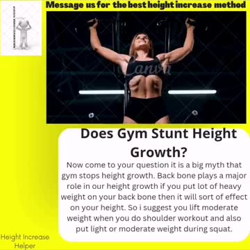 Does gym stunt height growth?