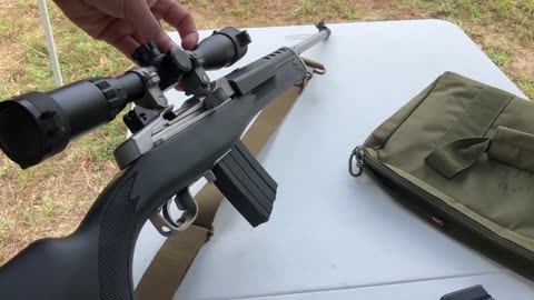 Ruger mini 14 stainless steel Table top Review.