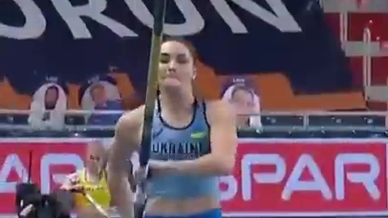 Women Pole Vault Slow Motion #shorts