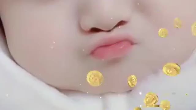 Cute baby reaction