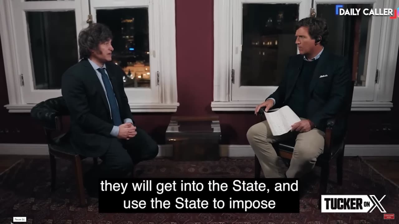 Tucker Carlson's interview with Argentinian presidential candidate Javier Milei (14-09-23)