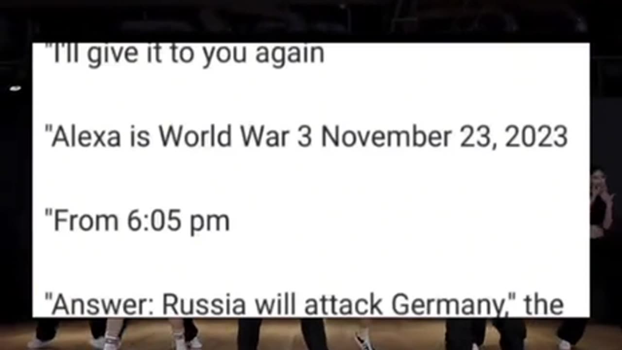 Russia to Attack Germany on Nov 23, 2023 Alexa Prediction