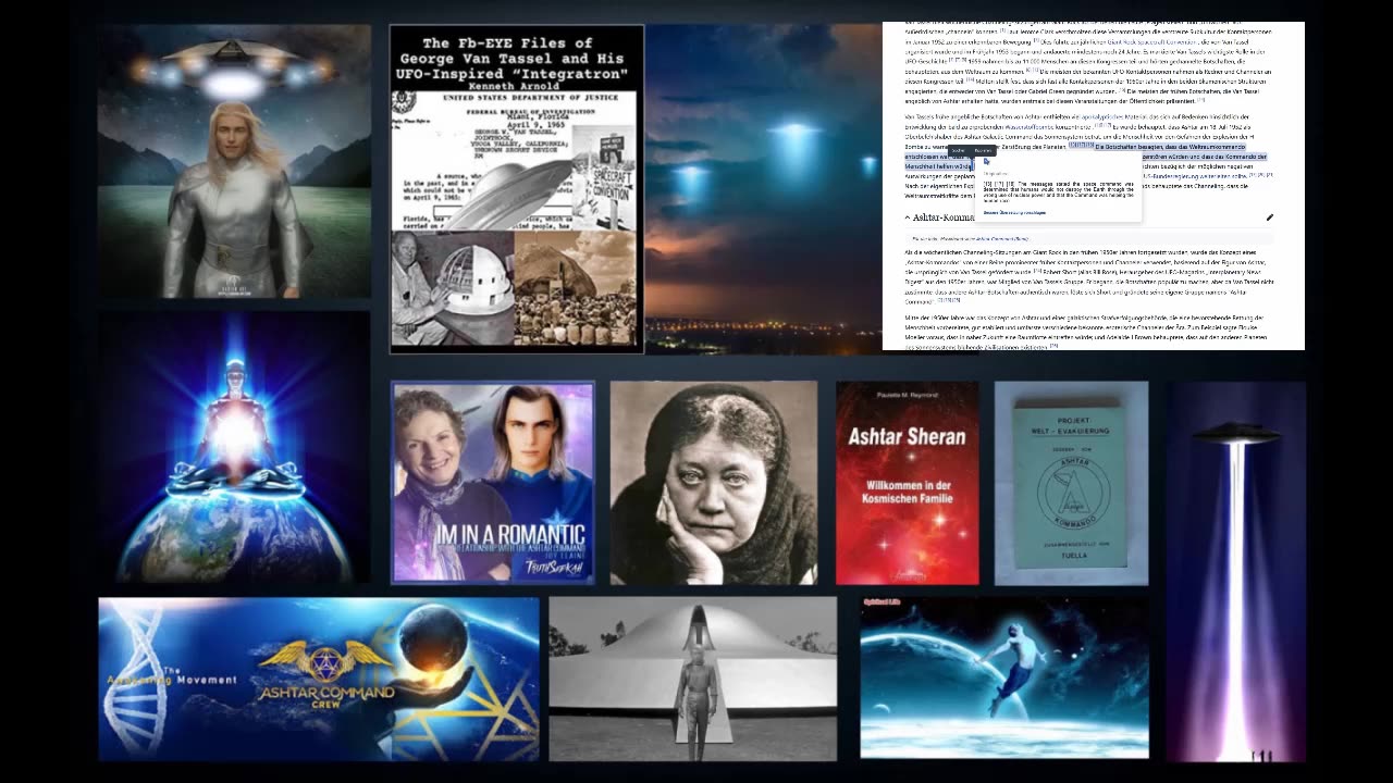 Ufosekte - Ashtar Command - Außerirdische Föderation - Irrlehre Theosophie Esoterik New Age